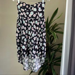 Sleeveless High Low Daisy Dress